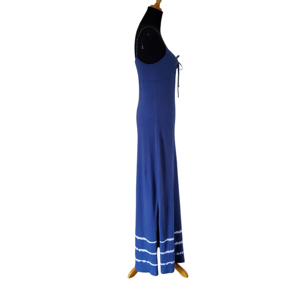 New Michael Stars Blue Tie Dye Maxi Dress Size S - Picture 2 of 5